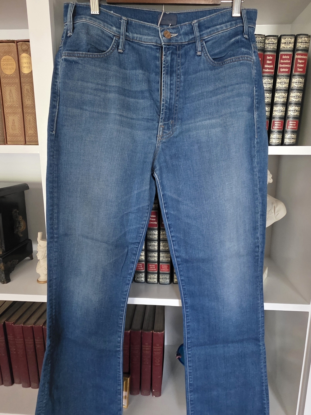 MOTHER The Hustler Ankle Fray Jeans – Wishful Drinking – Size 30